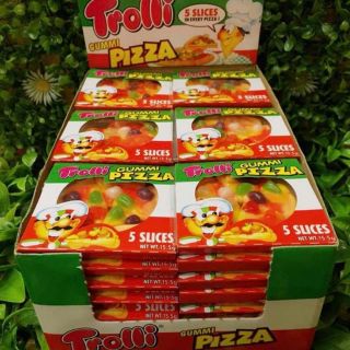 Kẹo dẻo trolli hình bánh pizza cả hộp 15.5g x 48 chiếc date t3.2020