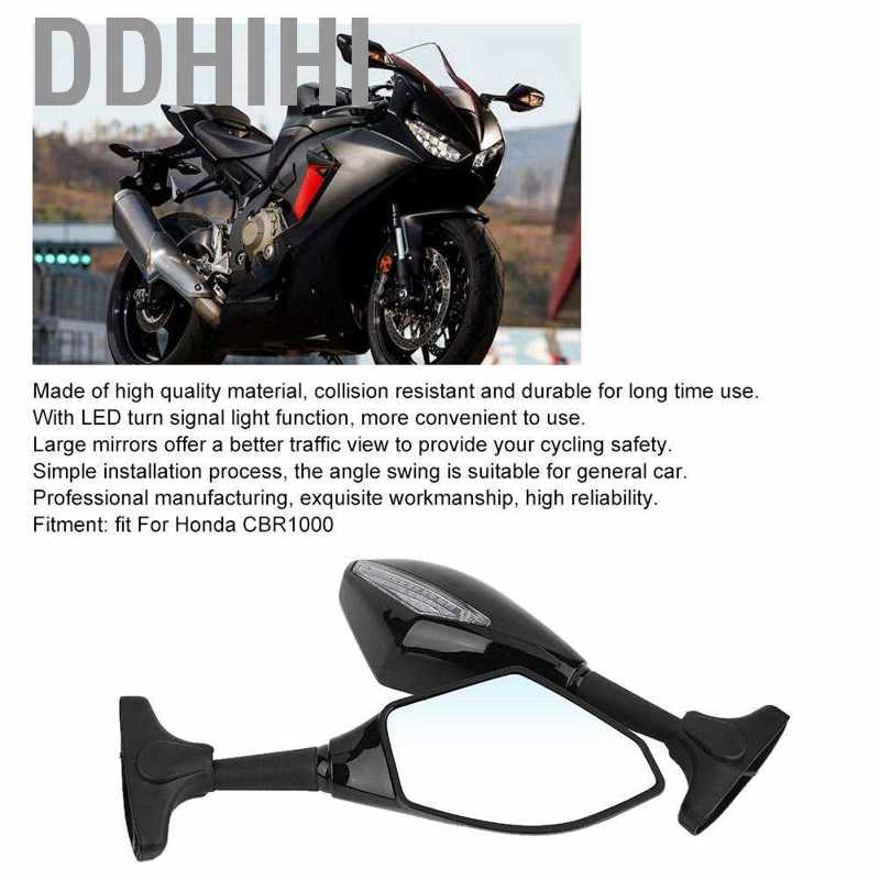 Cặp Gương Chiếu Hậu Ddhihi Có Đèn Led Xi Nhan Cho Xe Honda Cbr1000