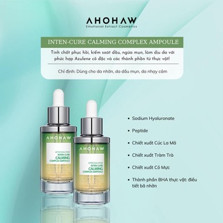 Tinh Chất Dưỡng Ẩm Ahohaw After Solution Inten Cure Calming Phục Hồi, Làm Dịu Da, Ngăn Ngừa Mụn