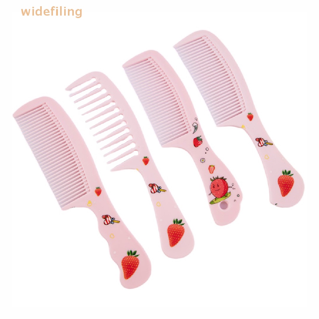 Bộ 1 / 2 Lược Đuôi Nhọn Chống Tĩnh Điện Dễ Thương Cho Bé