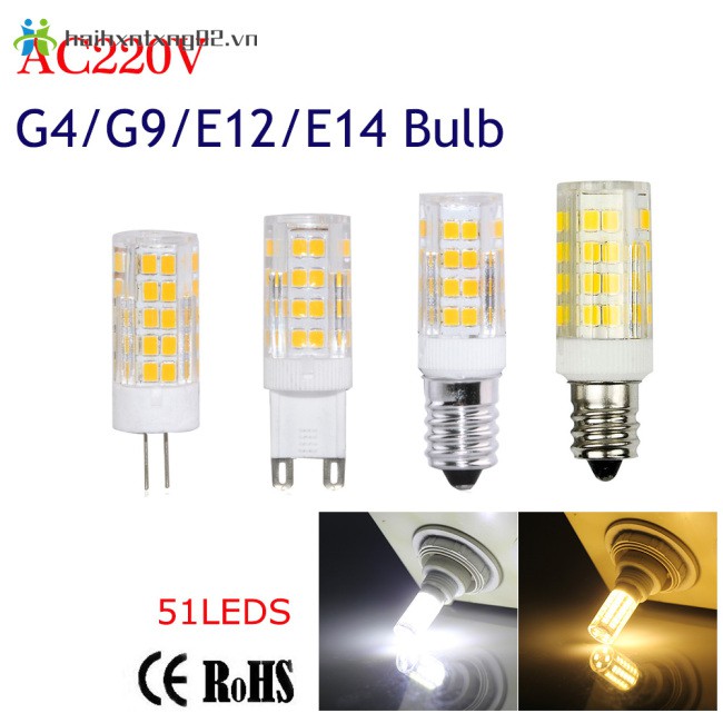 Bóng Đèn Led G4 G9 E14 51leds Smd2835