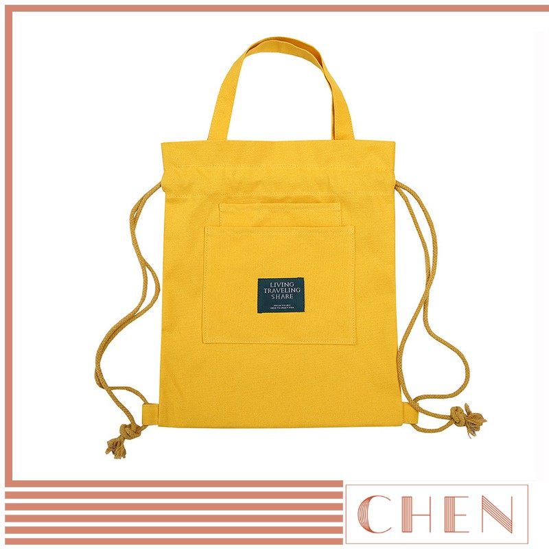 Túi tote balo tote vải canvas dây rút phong cách mới nhất năm TX35