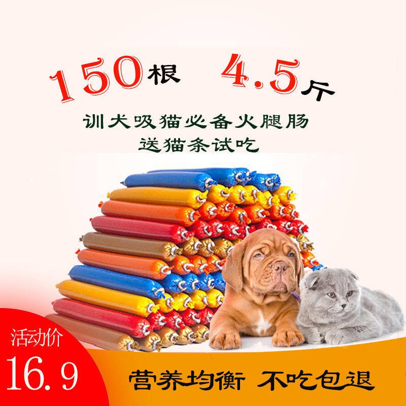 Dog Ham Xúc xích Cat Casual Pet Snacks Xúc xích Hạ muối Canxi Dinh dưỡng Gold Mao Teddy Box Bán buôn