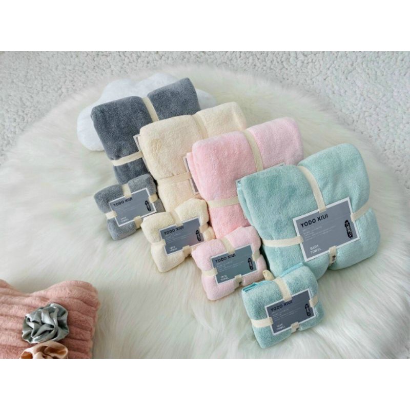 Sét khăn tắm, khăn rửa mặt xuất Nhật(150x75- 80x34)