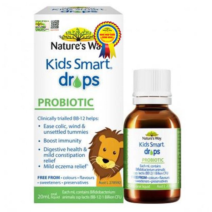 Men Vi Sinh Nature's Way Kids Smart Drop Probiotic (20ml)