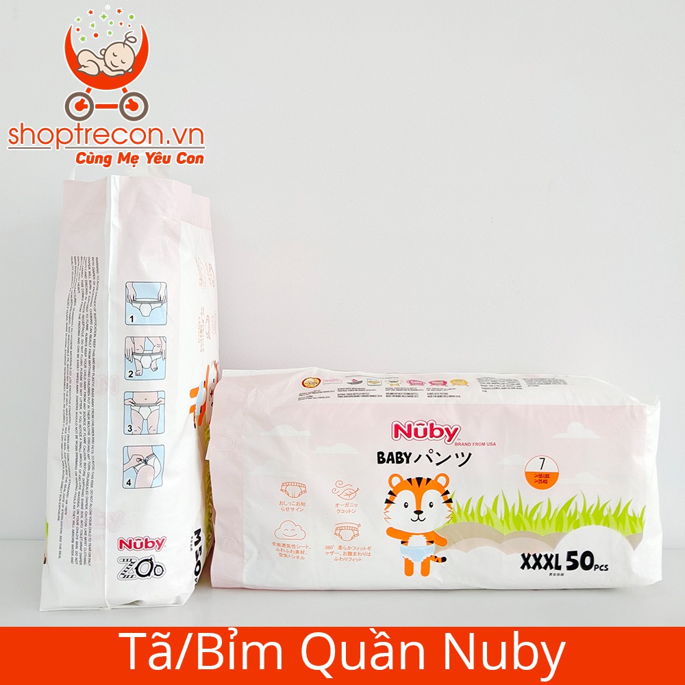 [Tả Nuby Hàng Mỹ] Combo 100 miếng tã / bỉm quần Nubi cao cấp M 100/ L 100/ XL 100/ XXL 100