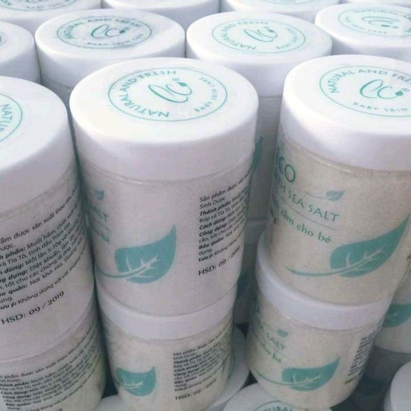 Muối Tắm Bé Sinh Dược Eco 400g (Có tem chống hàng giả)-RỬA MẶT, GỘI ĐẦU, TẮM KHÔNG CẦN TRÁNG LẠI, MẸ CHĂM BÉ NHÀN TÊNH