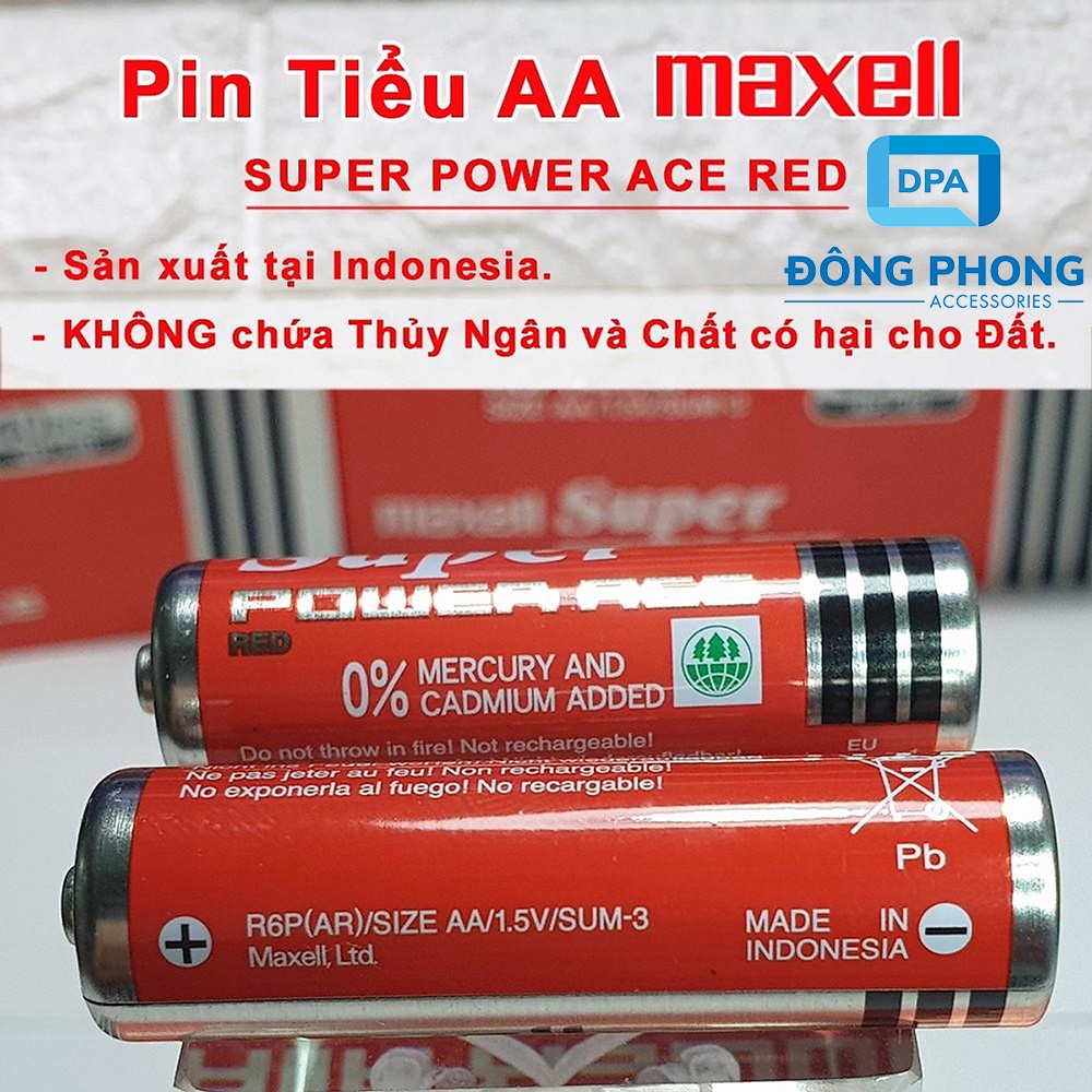 COMBO 4 VIÊN PIN TIỂU MAXELL AA CHÍNH HÃNG
