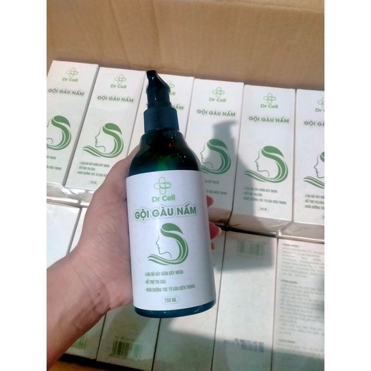 Mua 1 tặng 1-Dầu gội nấm gàu da đầu Dr Cell giảm gàu, loại bỏ vảy nấm, nuôi dưỡng tóc sâu bên trong chai 250ml
