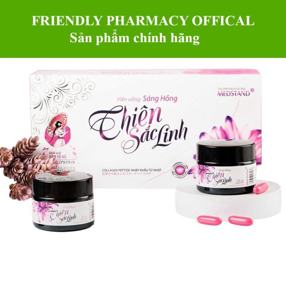 THIÊN SẮC LINH – Hỗ trợ cân bằng nội tiết tố nữ, chống oxy hoá ở phụ nữ, giảm nám da, sạm da (3 lọ x15 viên)