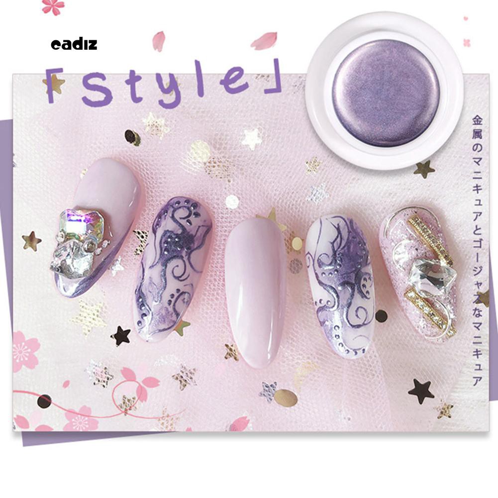 [Hàng mới về] Gel móng tay hiệu ứng kim loại khô nhanh bền màu