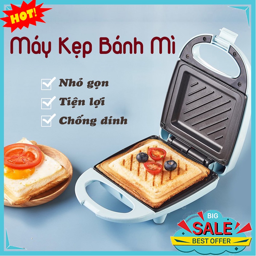 Máy Nướng Bánh Mì, Máy Kẹp Nướng Bánh Mì Cho Bữa Sáng Nhanh SIXTEEN