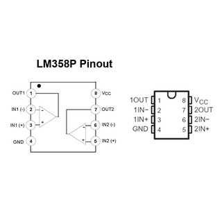 IC OP-AMP LM358P