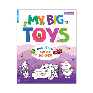 Sách My big toys con tô màu cảm xúc đồ chơi (24 Stickers)