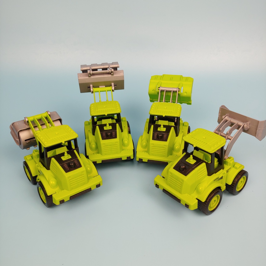SET 4 xe đồ chơi nông trại màu xanh lá
