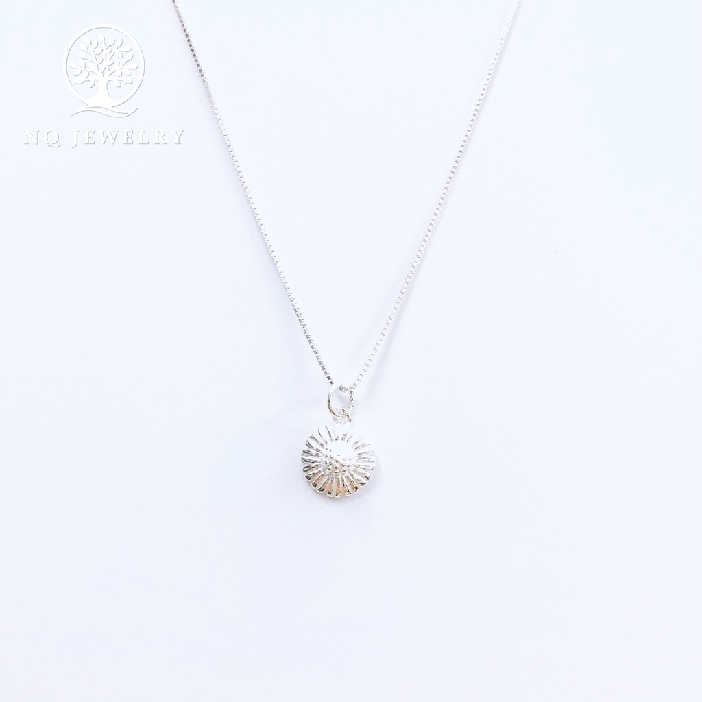 Dây chuyền bạc mặt hoa cúc trắng - NQ Jewelry