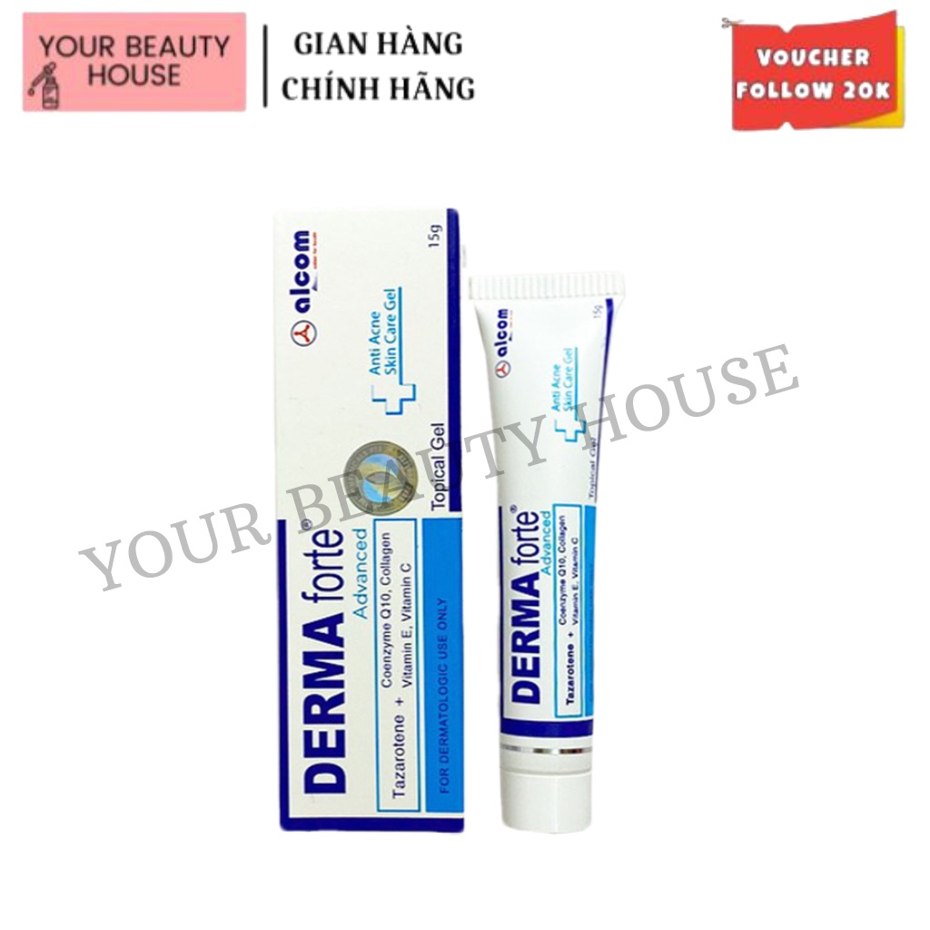 Derma Forte Advanced Gel 15g - Giảm Mụn, thâm