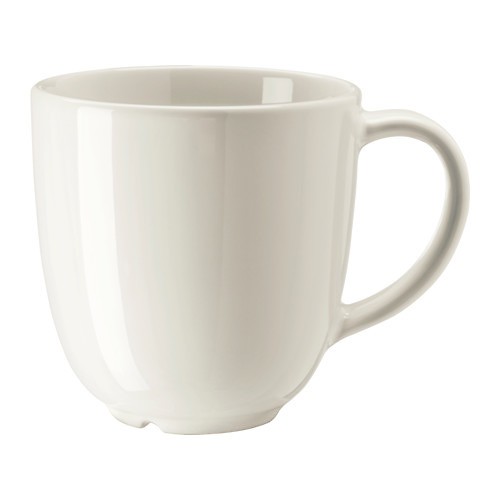 Cốc Sứ Màu Trắng VARDAGEN IKEA