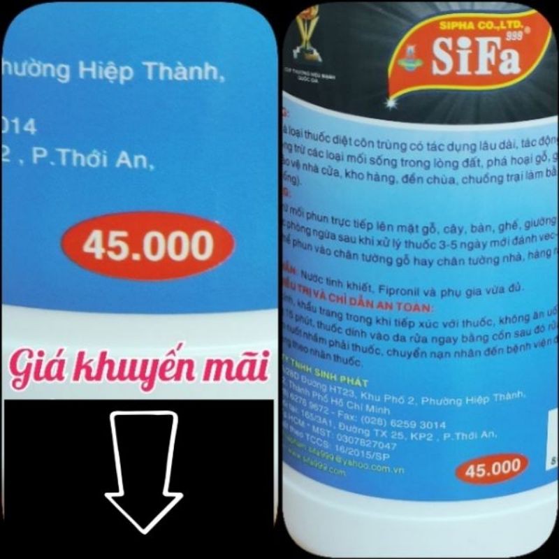 Thuốc Xịt Diệt Mối Tận Gốc SiFa 500G