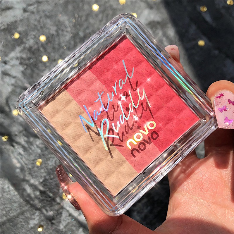 Phấn Má Hồng Novo 3 Màu Gradient Tone Cam Đào | BigBuy360 - bigbuy360.vn