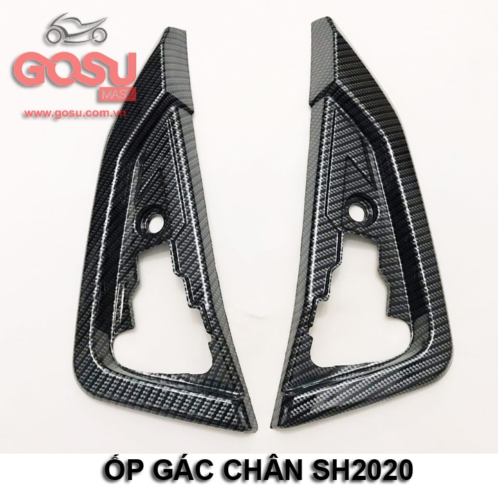 ỐP GÁC CHÂN SH2020 (Một đôi) CACBON - CROME