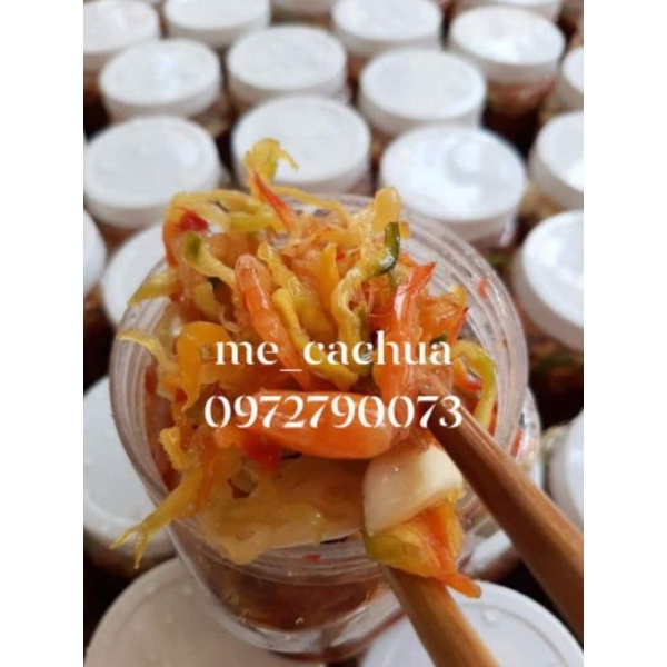 Mắm tép đu đủ Thái giòn dai, nhiều tép
