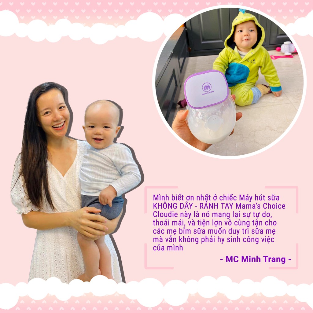 Cup Đựng Sữa Dành Cho Máy Hút Sữa Mama's Choice Cloudie, Chất Lượng Cao Cấp, An Toàn Cho Mẹ Khi Hút Sữa