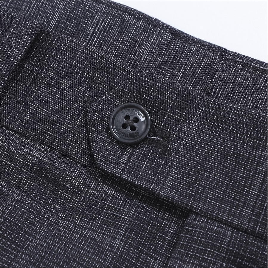 Quần Âu Nam Quần Tây Công Sở Cao Cấp ARISTINO ATR01502 Kẻ Caro màu Xám và Xanh Than Dáng Slim Fit Ôm Nhẹ Vải Polyester