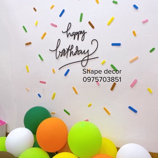 Set Sinh Nhật nhiều màu - Donut - Phong cách hàn quốc - Trang trí tại nhà