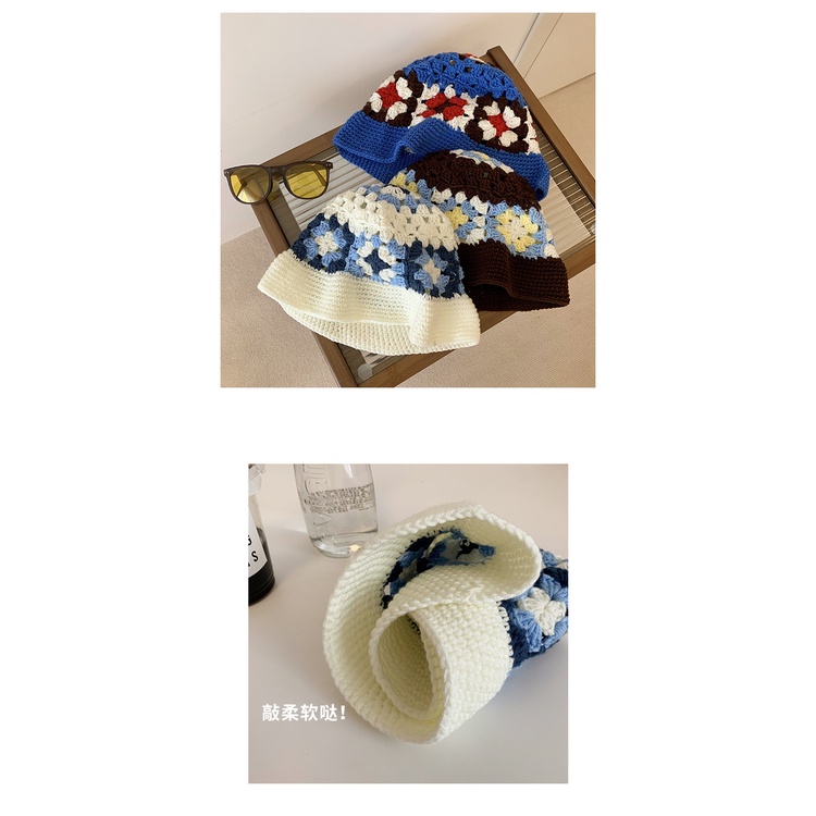 Nón Vành Đan Len Thoáng Khí Thời Trang Mùa Hè Cho Nữ