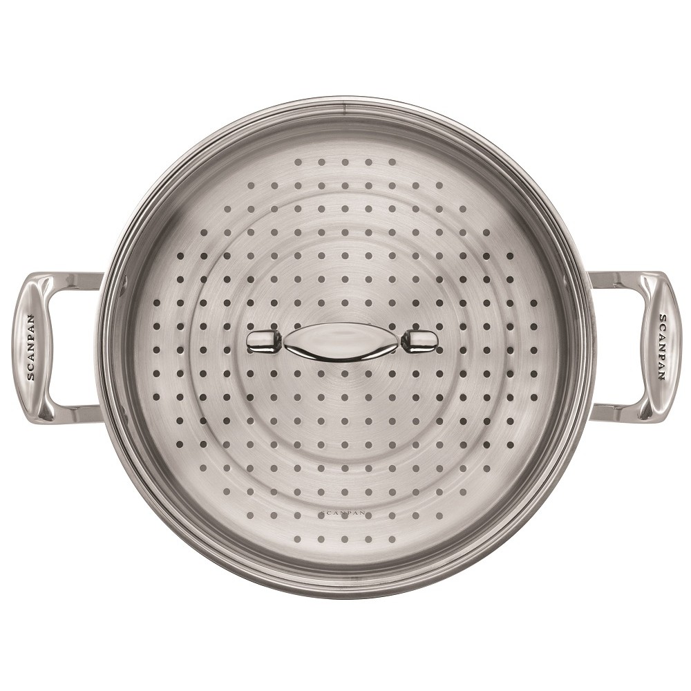 Nồi/Chảo inox kèm xửng hấp Scanpan Impact dùng bếp từ 28cm, đáy 3 lớp, an toàn trong máy rửa bát - 71122810