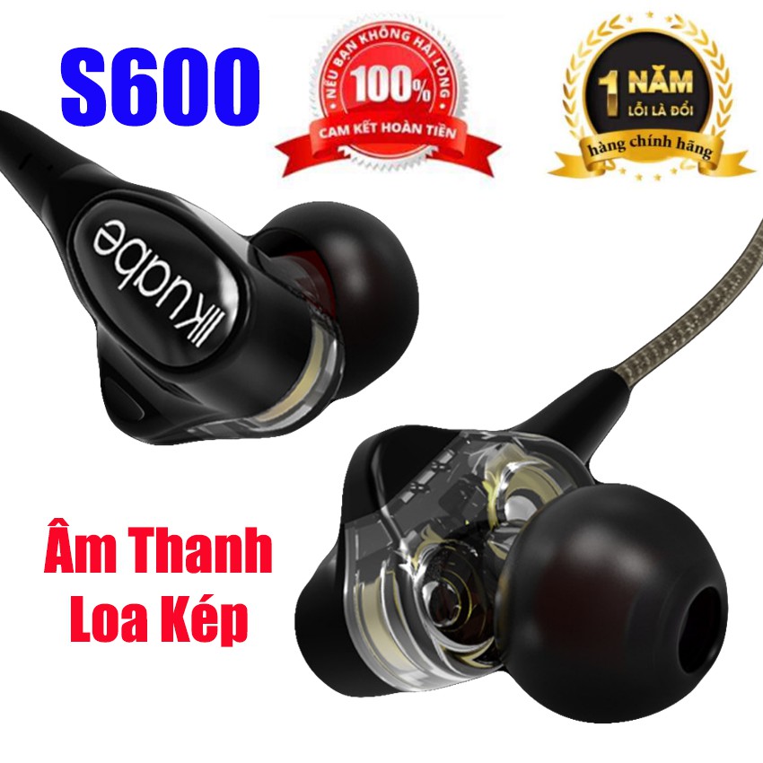 Tai nghe Loa kép Hi-Res AUDIO bass cực mạnh S600