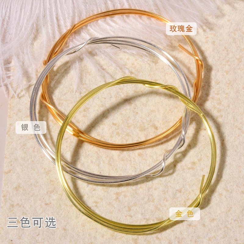 Dây đồng dẻo bản to dùng uốn tạo hình phụ kiện trang trí móng