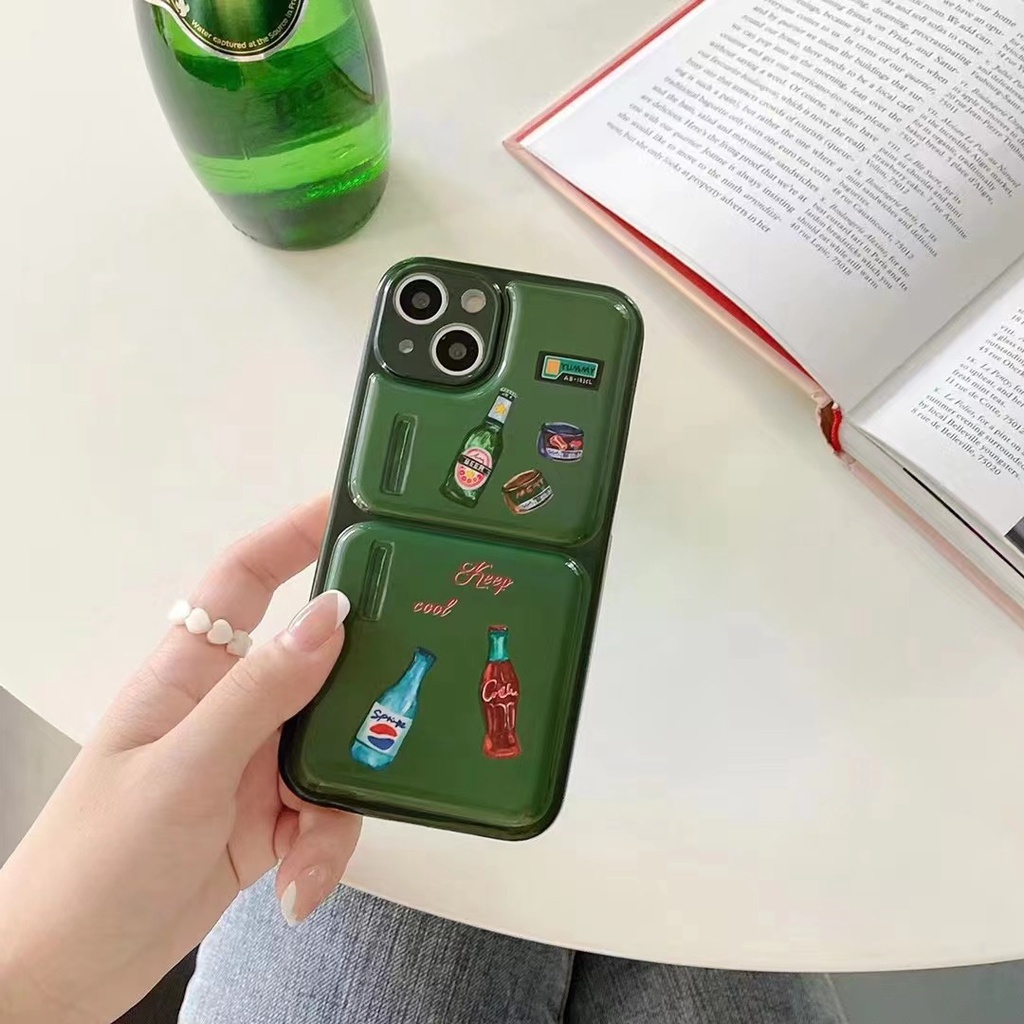 Ốp Điện Thoại Chống Sốc Màu Xanh Lá Cho iPhone xsmax 11 11promax 12 12pro max 13 13pro max