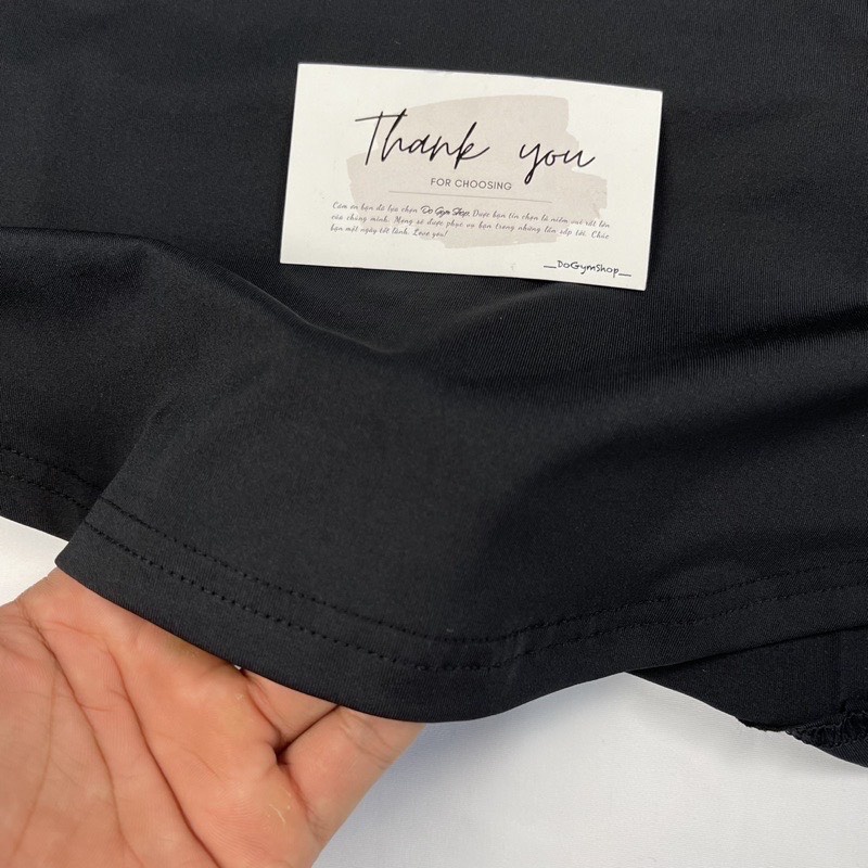 Áo thun nam tập gym DO GYM SHOP form ôm body, thun lạnh co giãn 4 chiều thoáng mát