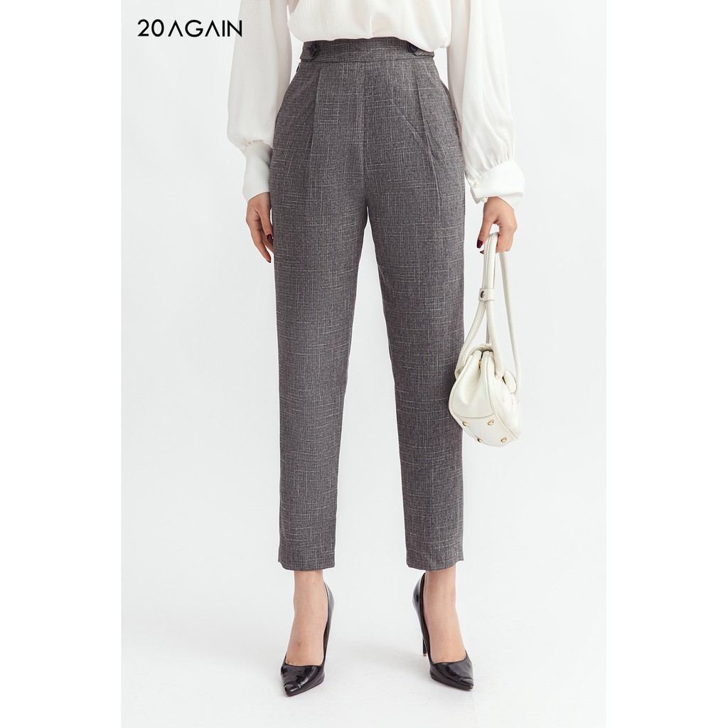 Quần dài suông xếp 2 ly trước QAA1121 20AGAIN | BigBuy360 - bigbuy360.vn