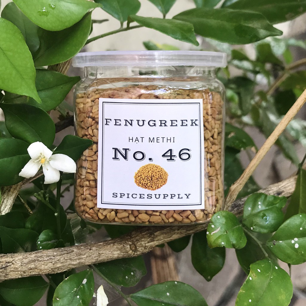 1KG Fenugreek - hạt Methi Ấn Độ SPICESUPPLY Việt Nam Hũ 120ml