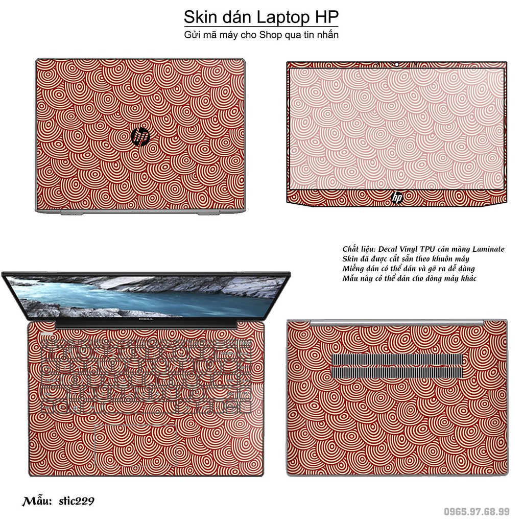 Skin dán Laptop HP in hình Hoa văn sticker _nhiều mẫu 37 (inbox mã máy cho Shop)