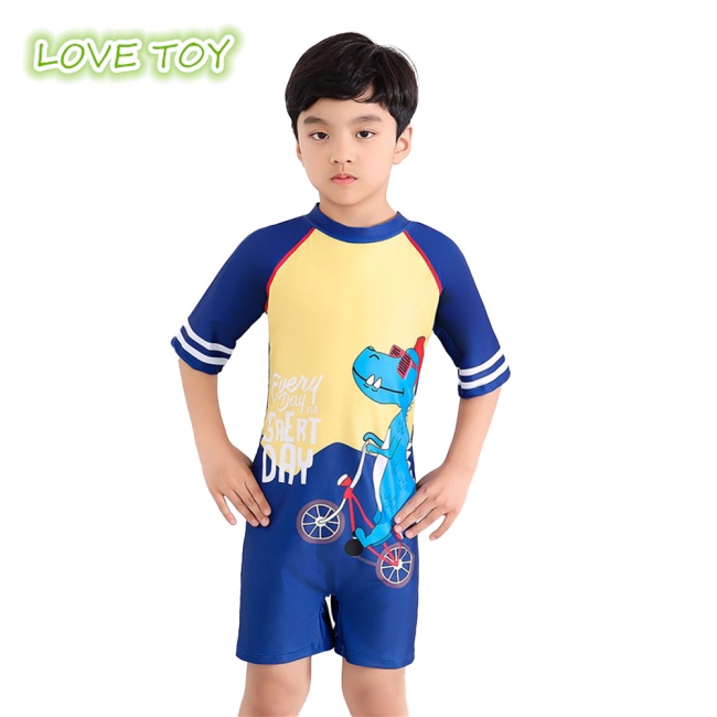 Bộ Đồ Bơi Chống Nắng In Hoạt Hình Thoáng Khí Nhanh Khô Thời Trang Mùa Hè Cho Bé Trai Từ 4-8 Tuổi