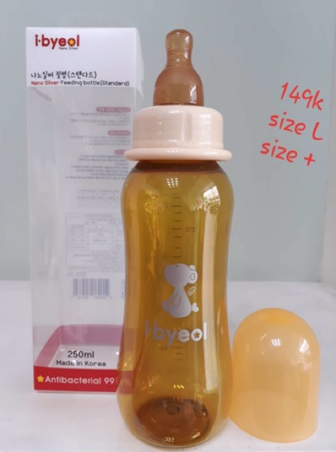 Bình Sữa i.byeol Cổ Hẹp Và Cổ Rộng 150ml va2 250ml Nhựa Kháng Khuần 99%