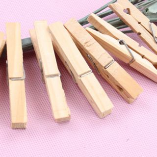 Set 50 kẹp gỗ mini treo ảnh