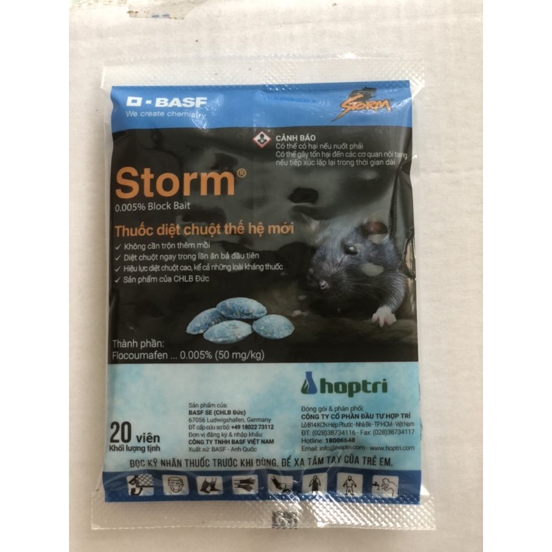 Storm Thế Hệ Mới - Diệt trừ chuột 20Viên/Gói