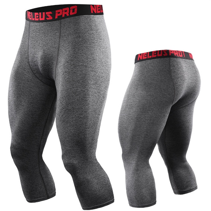 [ GYMEN ] Quần tập nam ôm sát, quần bóng rổ 7/8, nhanh khô, quần lót thể thao, quần chạy bộ, quần tập gym, quần co giãn, quần nén cơ,