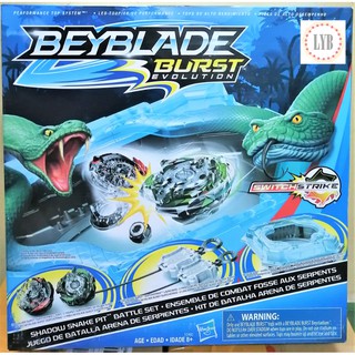 (LYB) Beyblade Burst Evolution Shadow Snake Pit Battle Set Hasbro new 100% full box