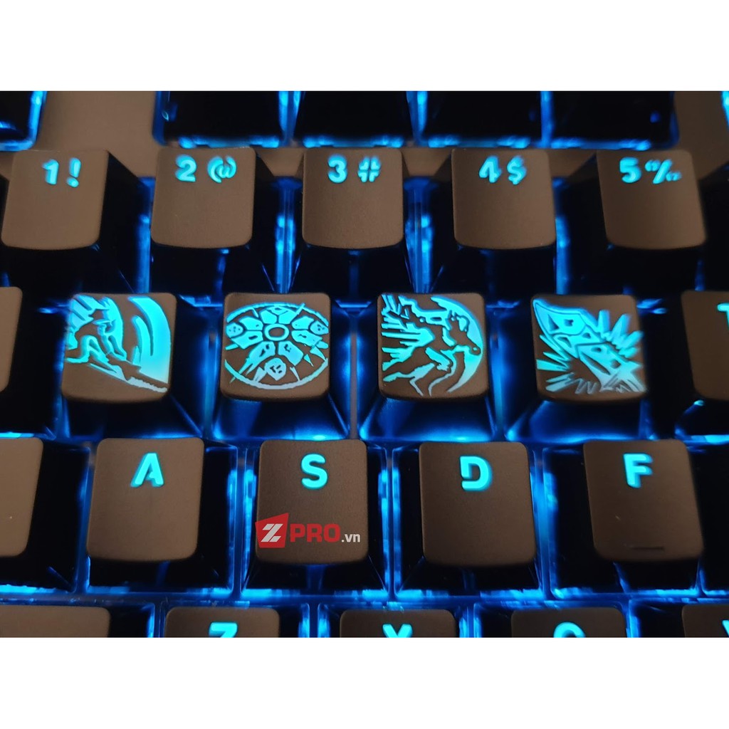 Bộ Keycap Liên Minh Huyền Thoại Riven 4 Phím