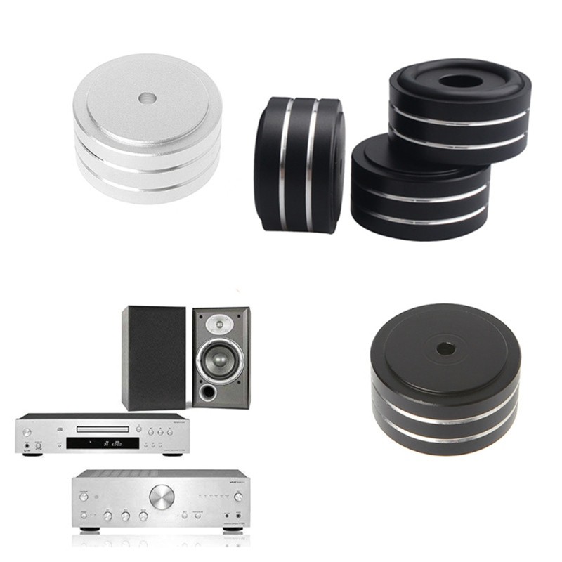 Bộ 4 Chân Đế Bằng Nhôm Khuếch Đại Âm Thanh 40*20mm Chuyên Dụng Cho Loa PC