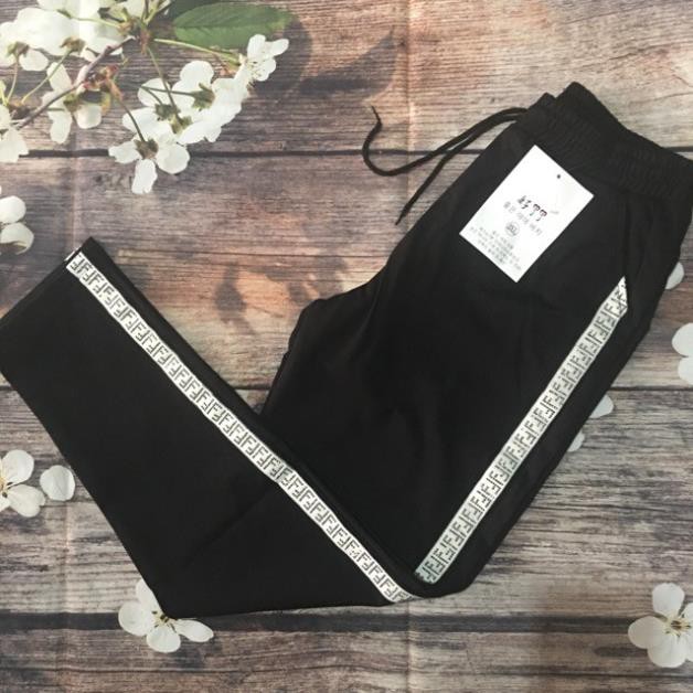 [XẢ KHO] Quần Baggy Thun Umi Viền Kim Tuyến, Đính Đá - Nhiều Mẫu