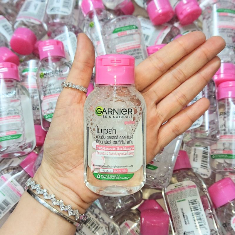 Nước tẩy trang Garnier hồng Micellar Water 50ml