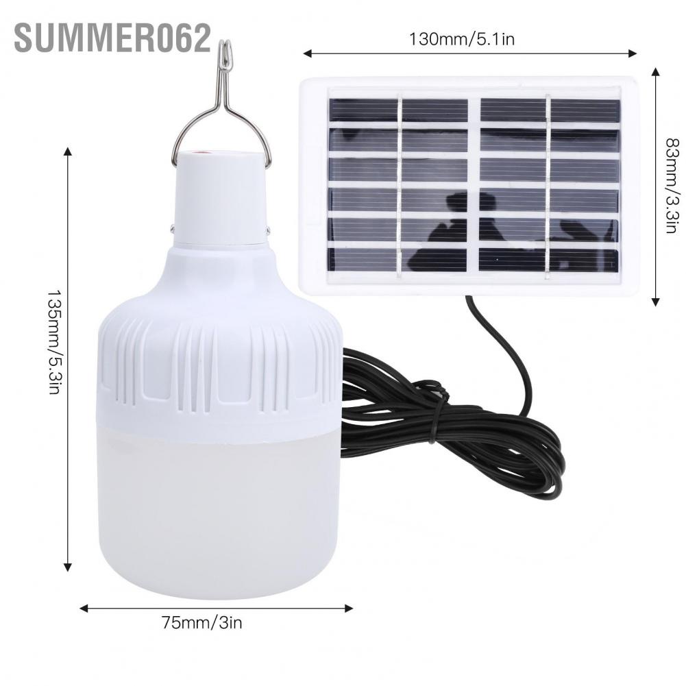 Summer062 Hệ thống năng lượng mặt trời LED ngoài trời 50W Đèn sạc di động Cắm trại khẩn cấp