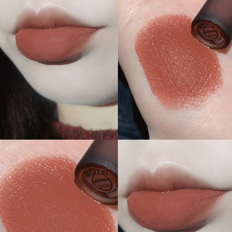 Son kem Roto hổ phách Air Lip Glaze màu nhung Matte